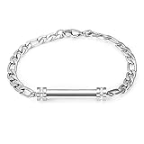 Memorial Armband Edelstahl Feuerbestattung Armband Für Asche Andenken Urn Armreif Memorial Ashes Andenken Schmuck Für M?nner Frauen,D: S
