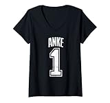 Damen Anke Supporter Number 1 Größter Fan T-Shirt mit V