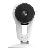 ANTELA Überwachungskamera WLAN IP Kamera 1080P Innen, 2 Wege Audio, Bewegungserkennung, 5m Nachtsicht, Speicherung auf MicroSD-Karte/Cloud, Kompatibel mit Alexa, Google Assistant, App