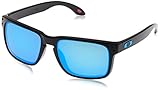 Oakley Herren Holbrook 9102f5 Sonnenbrille, Mehrfarbig (Polished Black), 57 EU