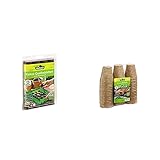 Dehner Kokos-Quelltabletten, mit Nährstoff-Mix, zur Anzucht von Stecklingen, Sämlingen und Saaten, Ø 38 mm, 100 Stück & Anzuchttöpfe für Pflanzen, Ø je 8 cm, Höhe 9 cm, 48 Stück, Z