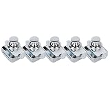 ColdShine 5 Stück Push Lock Druckschlösser aus Zinklegierung Button Catch Door Lock Schranktüren Metall für Tür Schrank Schubladen Wohnmobil Möbel Wohnwag