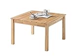 lifestyle4living Couchtisch in Wildeiche massiv, klassicher Wohnzimmertisch, 70 x 70