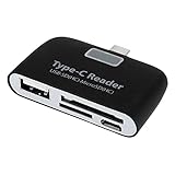 Baalaa Typ C Karten Leser USB-C zu USB2.0 / TF Multifunktions Hub Docking Station OTG Kartenleser für Laptop Handy (A)