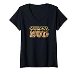Damen Südkurve Tifo Verona Hellas Zone Brigaden Ultras T-Shirt mit V