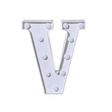 Alphabet LED-Buchstaben leuchten weiße Kunststoffbuchstaben stehend hängend N 26 Englische Alphabet Lichter LED