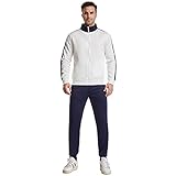 YUIJ Herren Casual Trainingsanzug, Cardigan Stehkragen Sweatshirt, Athletische Schweißanzüge Set,3,L