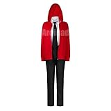 Power Cosplay Kostüm Roter Hoodie Slim Hosenanzug von Anime Chainsaw Man für Maskerade Fotografie Animationsausstellung