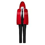 Power Cosplay Kostüm Roter Hoodie Slim Hosenanzug von Anime Chainsaw Man für Maskerade Fotografie Animationsausstellung