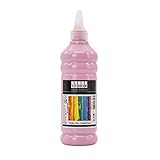 ACRYL FARBE 500 ml - Günstige Acrylfarbe Hochwertige Künstler-Malfarben Basteln (Pastellrosa (Kreidefarbe Rosa))