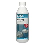 HG Kalkweg Konzentrat 500 ml, Kalkreiniger für das Badezimmer, entfernt Flecken und Ablagerungen von Duschköpfen, Wasserhähnen, Badewannen und Ablagen (500 ml) - 100050105