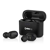 Niceboy® HIVE Podsie Wireless 5.0 Bluetooth Kopfhörer/Earbuds – Kabellos Ohrhörer und Wasserdicht, MaxxBass HD-Stereo und HD-Klangqualität mit Mik