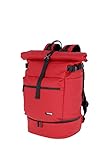 travelite BASICS Fahrradrucksack aus wasserfestem Material, Rolltop Rucksack mit Laptop- und Bodenfach, 800g, 48 cm, 26 L