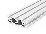 Aluminiumprofil 20x60L I-Typ Nut 5 (leicht), silber eloxiert. Aluminium Profil 20x60 Alu Profil 20 x 60 Montage- Systemprofil 40