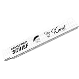 Das ist Nicht schief das ist Kunst lustiger Meterstab aus Holz für Handwerker witziger Zollstock als Geschenkidee für Väter die gerne heimwerken Aber Nicht b