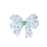 St. Patrick's Day Haarschleifen Clips Irish Green Shamrock Ripsband Krokodilklemme Zubehör für Mädchen Baby Kleink