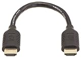 valonic HDMI Kabel kurz, 20cm - 4k, ARC, UHD, Full HD, Ethernet - schwarz - 0,2m TV Kabel, Monitorkabel, kurzes HDMI Kabel für PC oder Sw