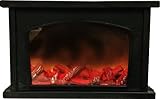 YYWL Kaminlaterne Realistische Carbon Feuerlichter, Deko Elektrokamin mit Flammeneffekt Retro-Look, Tischkamin Weihnachtsdek