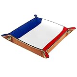 Maikoler Waschtisch-Tablett, Toiletten-Tank-Aufbewahrungstablett, Kunstharz, Badewannen-Tablett, Badezimmer-Tablett, französische Flagge, blau, weiß, rot g