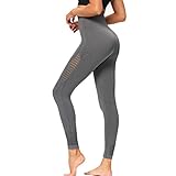 Amazon Brand – Eono Yoga Leggings Damen Sport Tights Sporthose Sportleggins Lang High Waist Leggins Hose Seamless Kompressionsleggins, Medium -G