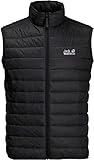 Jack Wolfskin Herren JWP VEST M Winddichte Steppweste, Black, XL