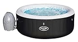 Bestway Lay-Z-Spa Miami AirJet aufblasbarer Whirlpool in schwarz, für bis zu vier Personen, rund, 180x66