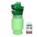 Notfall-Urinal,Schrumpfbare Mini Urinal für Mann,Frau & Kinder, Tragbare Mobiltoilette WC-Töpfchen, Urinflasche für Camping, Outdoor, Auto, Reisen, mit Trag