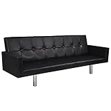 vidaXL Sofa Kunstleder Armlehne Sofabett Couch Schlafsofa Bettsofa S