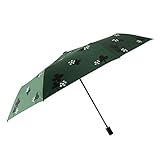 Regenschirm Leichter Reisesonnenregenschirm for Frauen Winddichter Sonnenschutz Tragbarer UV-Schutz (Color : Green, Size : 3 Folds)