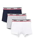 Levi's Mens Men's Sportswear Logo Briefs (3 Pack) Boxer Shorts, Navy/Grey Melange, S