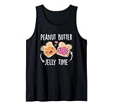 Erdnussbutter Jelly Time Lustiges Essensliebhaber Foodie Frühstück Tank Top