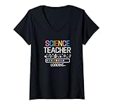 Damen Lehrer für Naturwissenschaften laden zurück in die Schule Science Major T-Shirt mit V