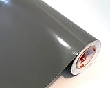 Neuheit bei tjapalo® Möbelfolie selbstklebend hochglanz Küchenfolie Bastelfolie Türfolie Klebefolie zum basteln folie zum bekleben von möbel mit Anleitung, Farbe: dunkelgrau, Größe: L200xB63