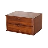 Schreibtisch Organizer Home Office Hölzerne Schreibtisch Schublade Organizer 3-Tier Durable Schubladenart Aufbewahrungsbox Bürobedarf Lagerregner File Aufbewahrungsbox Desktop Schubladenbox