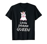 Einhorn Damen Mädchen Frau Unicorn - Little Drama Queen T-S