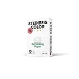 Steinbeis Color ReThinkingPaper Kopier-Papier – DIN A4 Recycling-Papier 80 g/m², Drucker-Papier ISO 20494, Yellow, 5 x 500 B