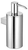 KEUCO Lotion-Spender Metall verchromt, Inhalt nachfüllbar ca. 250ml, Seifenspender für Bad und Gäste-WC, Wandmontage, Ersatz-Pumpe inklusive,