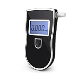 DA HAI Alkoholtester,Digital Polizeigenau Atemalkoholtester mit Halbleiter Sensor, Breathalyzer Auto, Professioneller Akkurater Tragbarer Atemalkoholmessgerät mit LCD Display