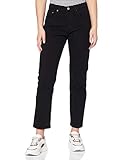 Levi's Damen 501 Crop Jeans, Black Heart, 32W / 28L