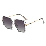 XINXIN Retro Polarisierte Sonnenbrille Männer Und Frauen Outdoor-Fahrer, Der Quadratische Sonnenbrille Fährt (Color : A, Size : M)