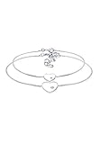 Elli Armband Damen Herz Mutter Kind Liebe mit Kristallen in 925 Sterling Silber Verg