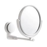 XIUXIU RainYun Falten Make-up Spiegel Wandhalterung Eitelkeitspiegel ohne Bohrer Schwenkbad Spiegel Saugfaltarm Umsteben Rasierspiegel Einfach zu tragen und zu benutzen, (Color : B)