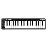 Alesis Qmini - Tragbarer 32-Tasten USB-MIDI Keyboard Controller mit anschlagsdynamischen Synth-Action Tasten und Musikproduktionssoftw