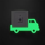 Sticker Creative Cat Fairy Car Pattern Switch Stickers Glow In The Dark Wall Decals Kids Room Home Decoration Diy Luminous Mural Art,Style 18
