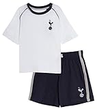 Kinder Tottenham Hotspur FC Kurz-Pyjama für Jungen und Fußballclub, kurze Hose + T-Shirt Gr. 9-10 Jahre, weiß