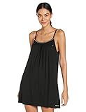 Tommy Hilfiger Damen Nachtkleid Nightdress UW0UW03253 Schwarz M