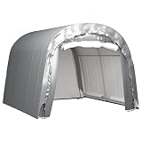 vidaXL Lagerzelt UV-beständig Industriezelt Zelthalle Weidezelt Zelt Zeltgarage Foliengarage Lagerhalle Unterstand 300x300cm Stahl G