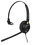 Headset für Gigaset 2000T, 3000 Mobile, 3035, 4035 & 4135 ISDN/Analog-Telefon + RJ9-Kabel – QD002 (P) + EAR510