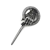 Brosche, Motiv 'Hand des Königs Game of Thrones' (Silber)