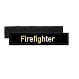 Copytec Namenspatch Firefighter Feuerwehr Einsatz Retter Feuer Feuerwehrmann #25605